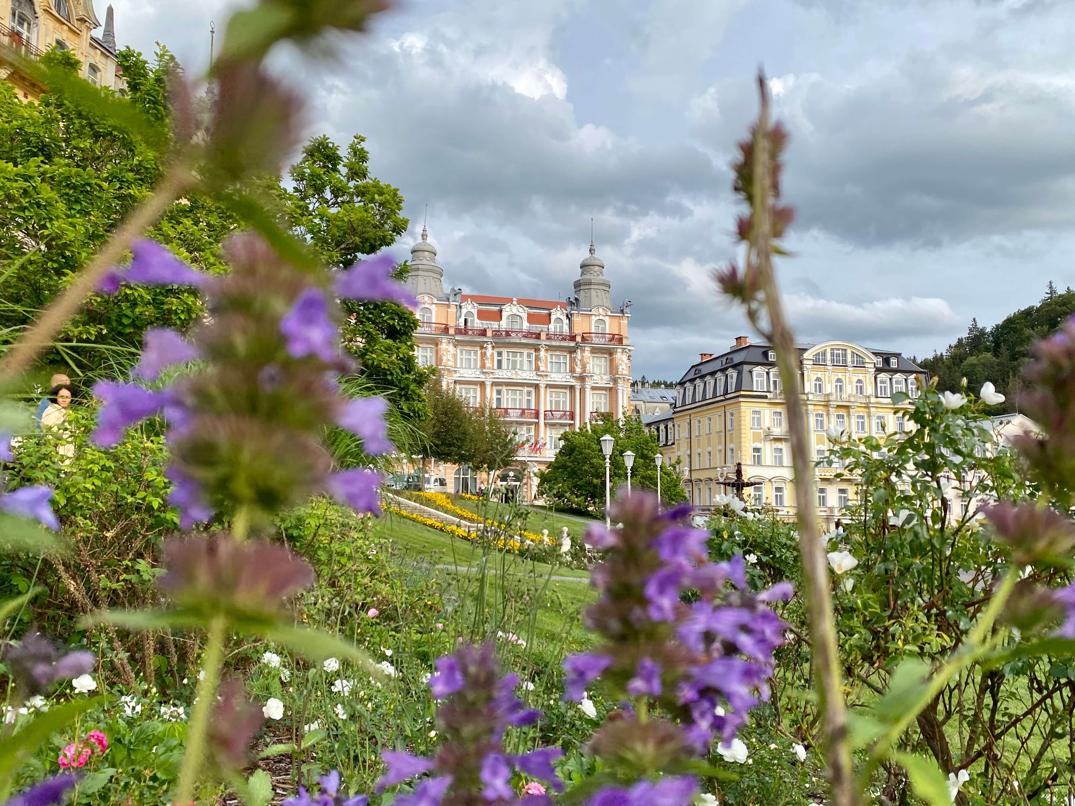 Marienbad, Tschechien: Park und prächtige Fassaden