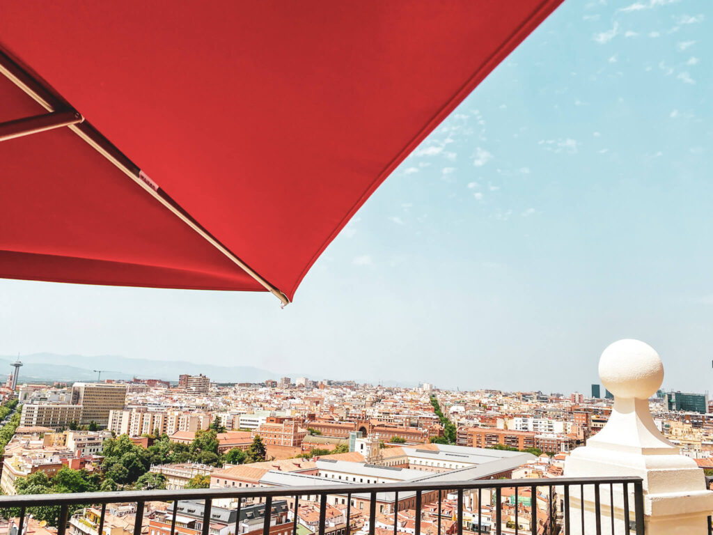 Aussicht von der 360° Rooftop Bar des Hotels Riu España