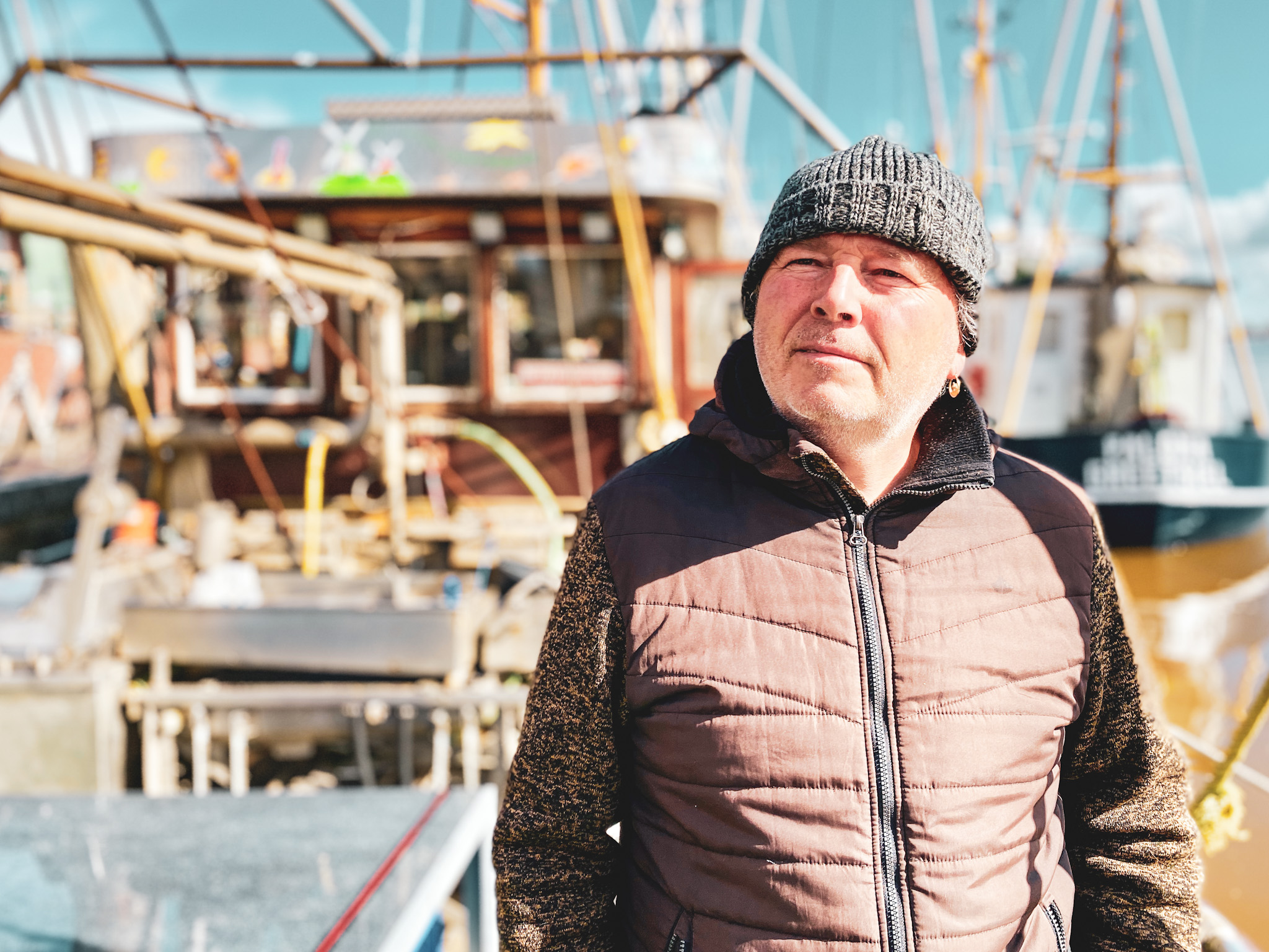 Begegnungen auf dem Nordseeküstenradweg: Krabbenfischer Ubbo Looden in Greetsiel