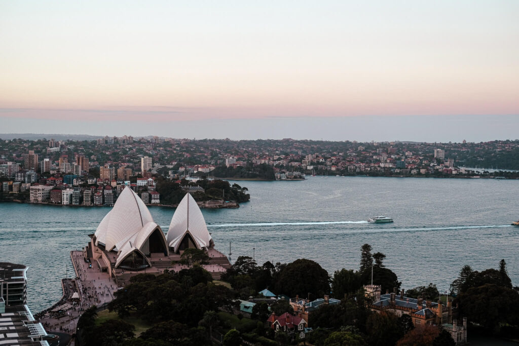 Opernhaus Sydney mit Hafen