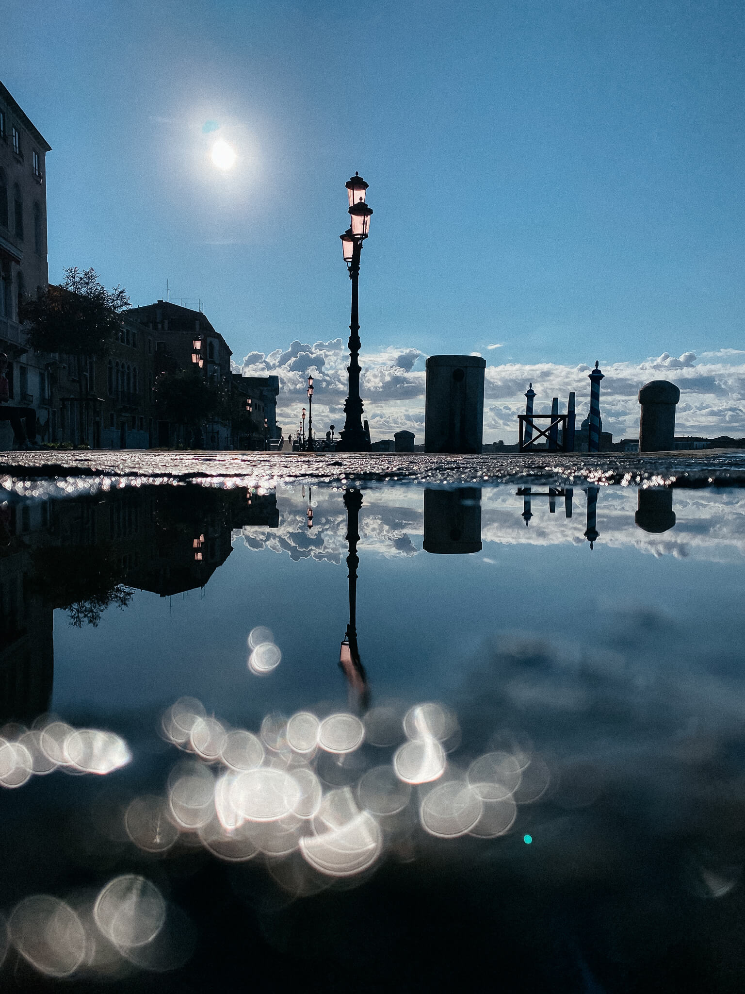 Spiegelung auf der Zattere in Venedig