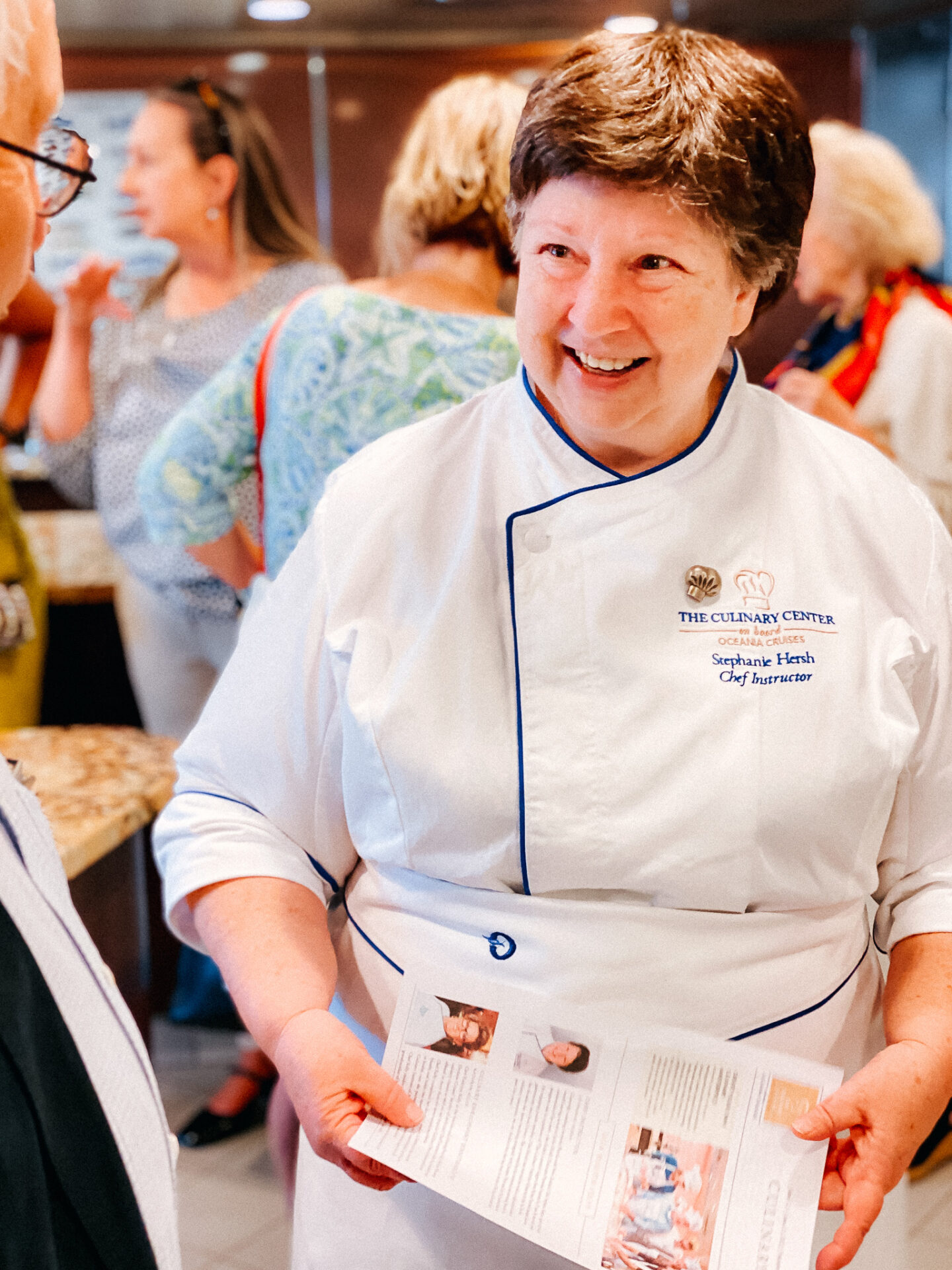 Chef Stephanie Hersh im Culinary Center auf der Oceania Vista 