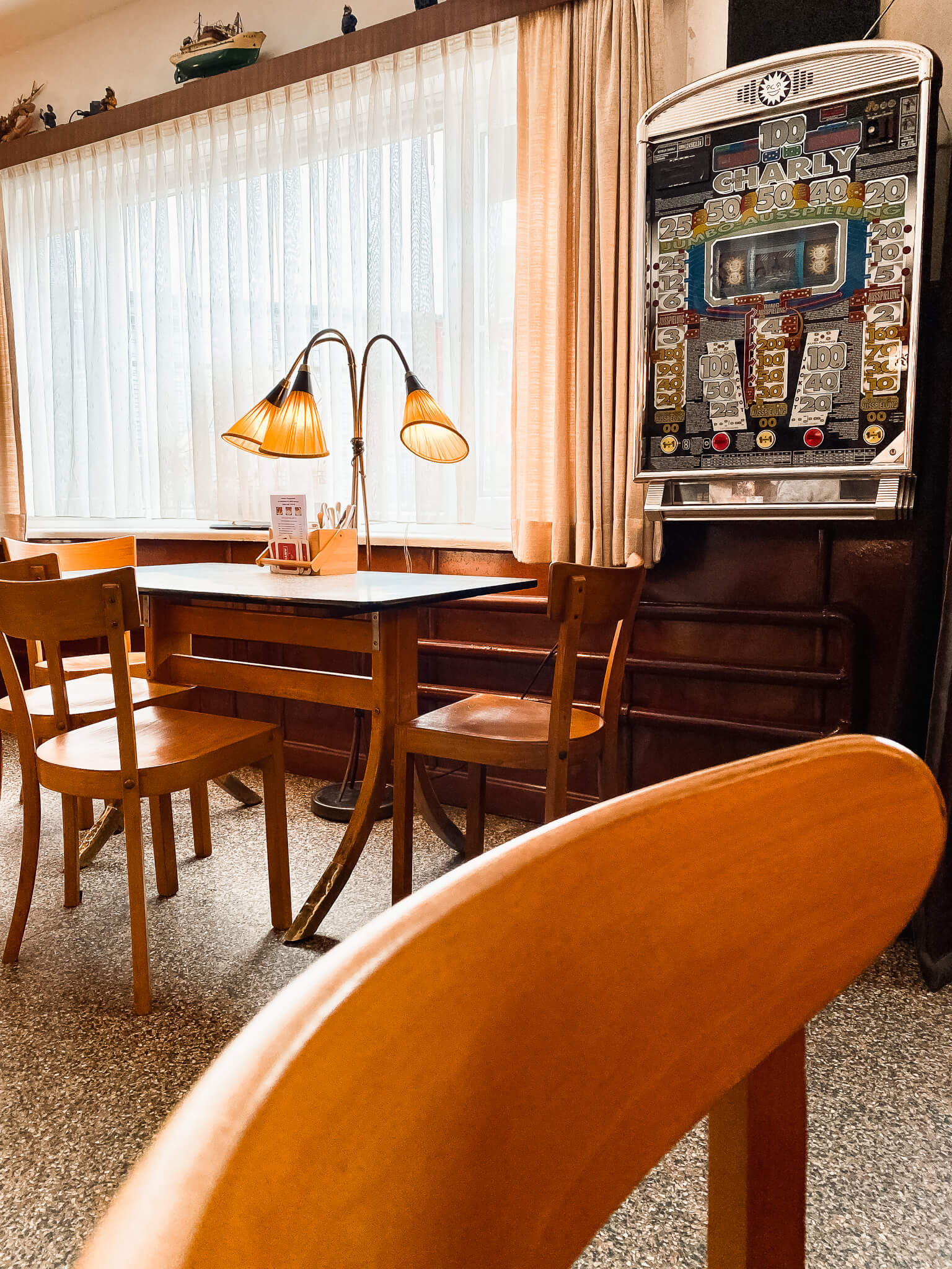 Blick in die Gaststub der Veddeler Fischgaststätte