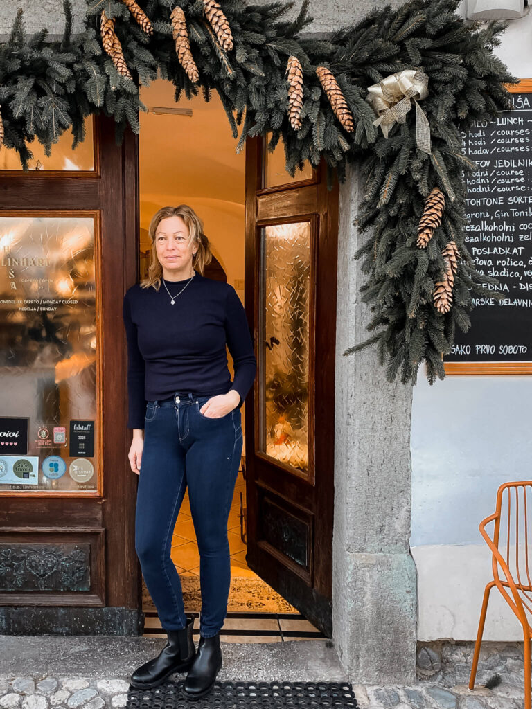 Marcela, die Seele des Hiša Linhart in Radovljica