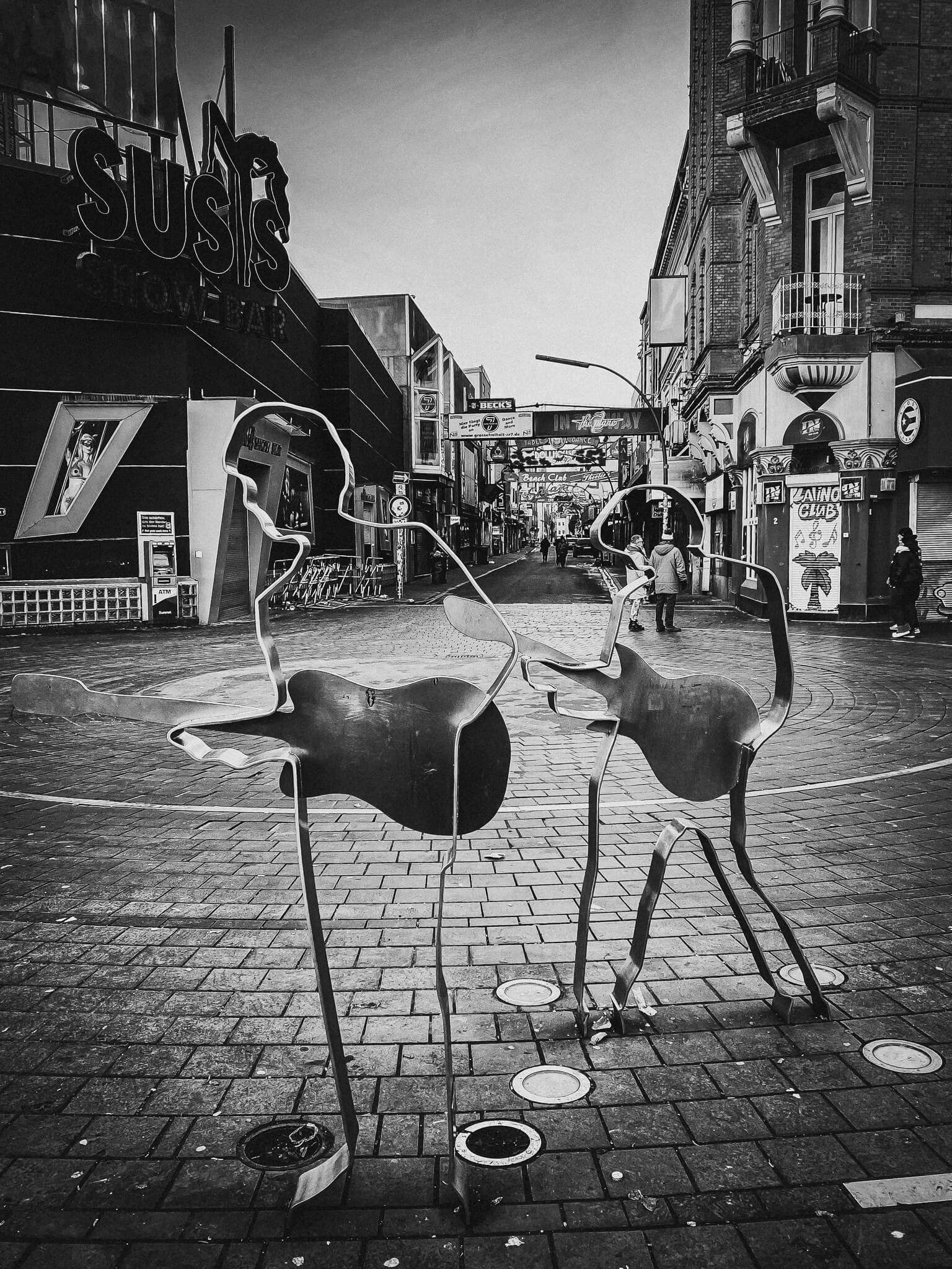 Beatles-Platz in Hamburg, Blick in die Große Freiheit